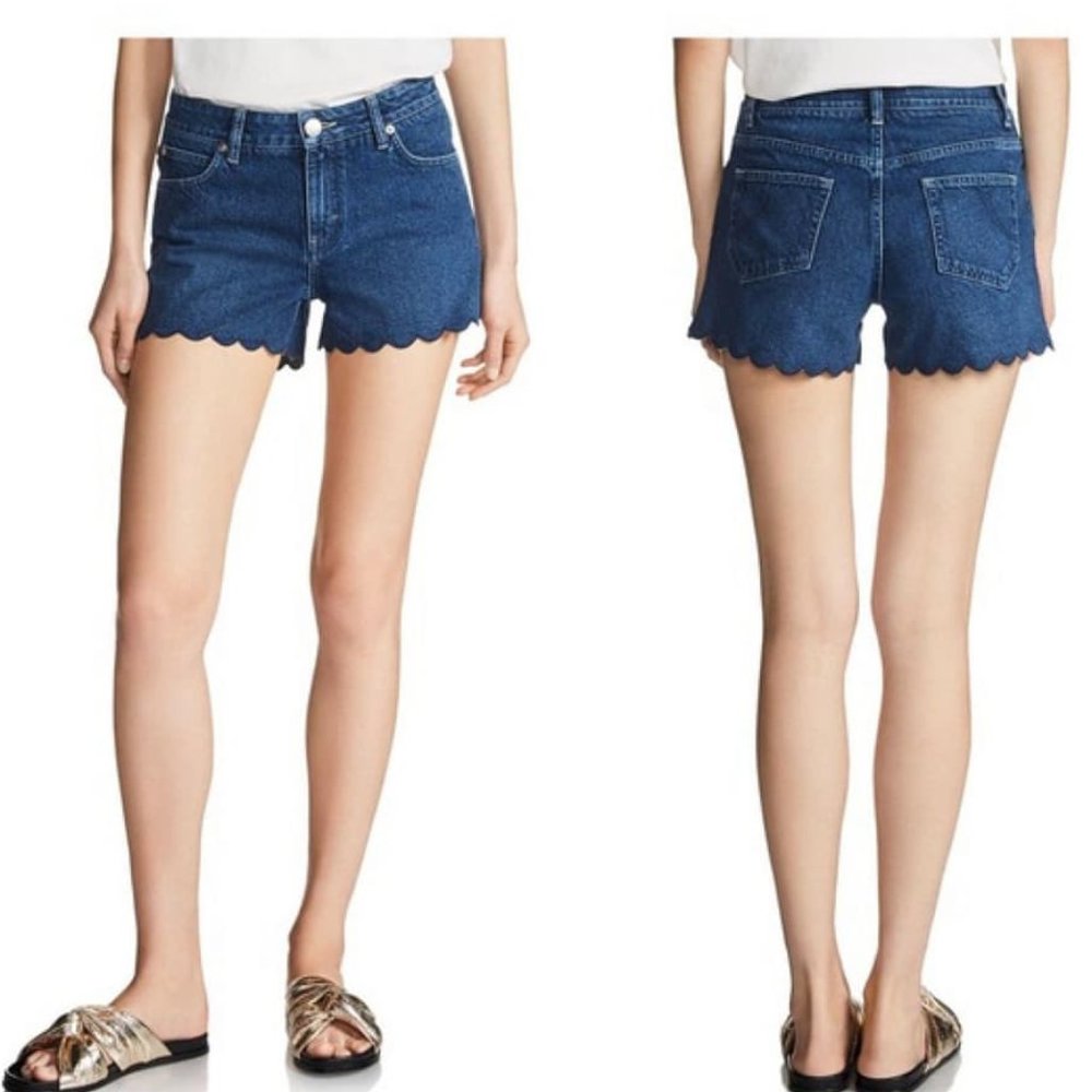 Maje Jeans Mini Shorts, Size 38.
